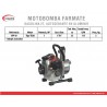MOTOBOMBA A GASOLINA AUTOCEBANTE - 1HP - FARMATE - WP-10