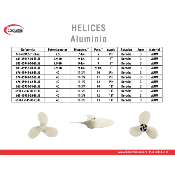 Hélice WARRIOR 683-45947-00-EL-AL