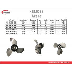 Helice WARRIOR 688-45970-03-98-SS