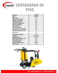 CORTADORA DE PISO - WARRIOR PREMIUM - Q450-SM