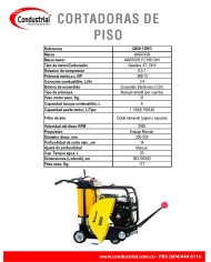 CORTADORA DE PISO A GASOLINA 4T - WARRIOR PREMIUM - Q450-13WG