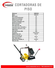 CORTADORA DE PISO - WARRIOR PREMIUM - Q300R-SM