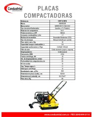 PLACA COMPACTADORA WARRIOR PREMIUM C95T-6.5WG