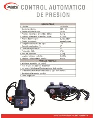 CONTROL AUTOMATICO DE PRESION PS-04B