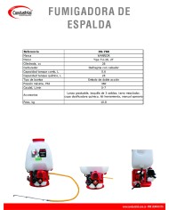 FUMIGADORA DE ESPALDA WARRIOR OS-768