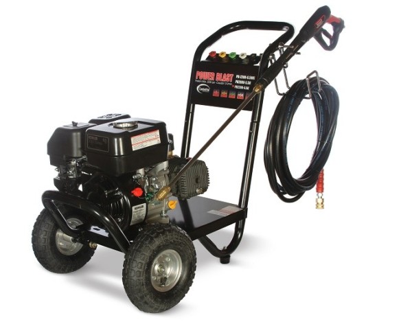 hidrolavadora POWERBLAST  PB-2200-6.5Kcon motor  a gasolina de 6.5hp.