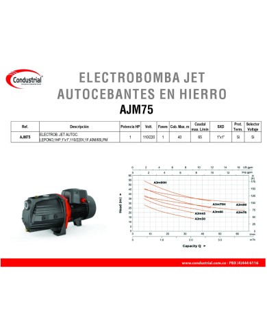 ELECTROBOMBA JET AUTOCEBANTE AJM75