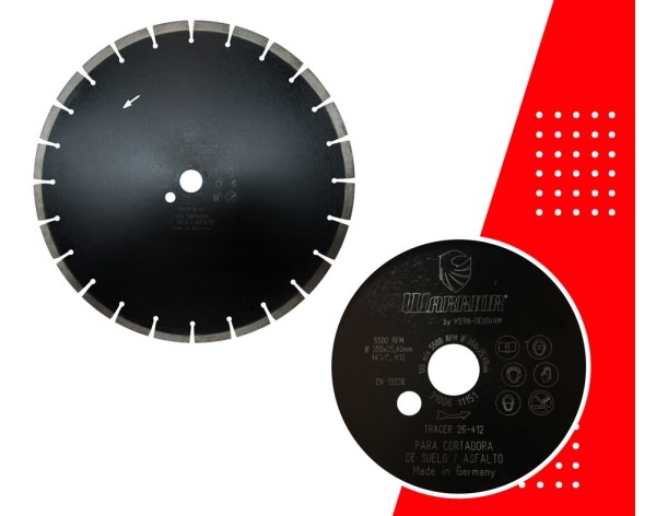DISCO LASER DE CORTE PARA ASFALTO/CONCRETO WARRIOR 26-412