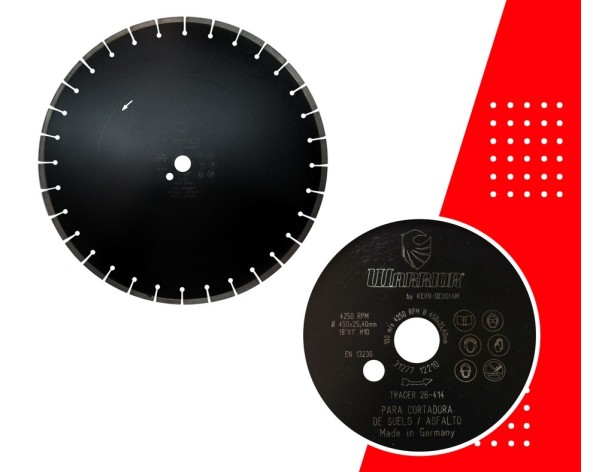 DISCO LASER DE CORTE PARA ASFALTO/CONCRETO WARRIOR 26-414
