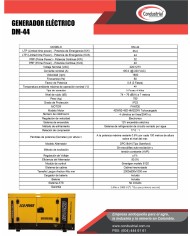 PLANTA ELECTRICA DIESEL  44KVA ECOPOWER DM-44