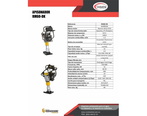 APISONADOR A GASOLINA RM60-DK