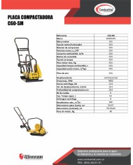 PLACA COMPACTADORA WARRIOR PREMIUM C60-SM