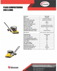 PLACA COMPACTADORA WARRIOR PREMIUM C60-6.5WG