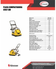 PLACA COMPACTADORA WARRIOR PREMIUM C95T-SM