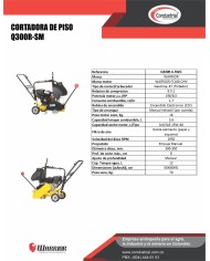CORTADORA DE PISO - WARRIOR PREMIUM - Q300R-SM