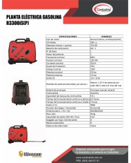 PLANTA ELECTRICA A GASOLINA WARRIORCON INVERSOR R3300iS(P)
