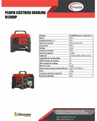 PLANTA ELECTRICA A GASOLINA WARRIOR PREMIUM R1200IP