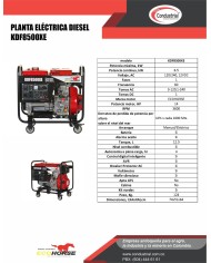 PLANTA ELECTRICA DIESEL - ECOHORSE- KDF8500XE