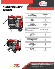 PLANTA ELECTRICA DIESEL - ECOHORSE - KDF6700XE