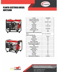 PLANTA ELECTRICA DIESEL - ECOHORSE - KDF2500X
