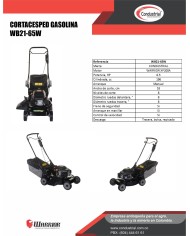 Cortacesped WB21-65W