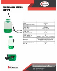 FUMIGADORA A BATERIA WARRIOR BBS1610