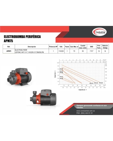 ELECTROBOMBA PERIFERICA APM75