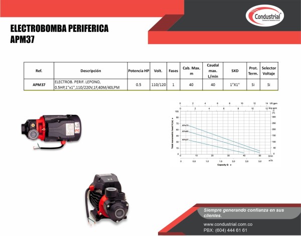 ELECTROBOMBA PERIFERICA APM37