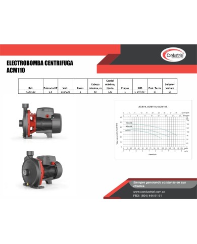 ELECTROBOMBA CENTRIFUGA ACM110