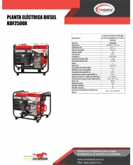 PLANTA ELECTRICA DIESEL - ECOHORSE - KDF2500X