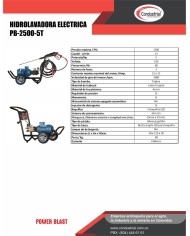 HIDROLAVADORA ELECTRICA - POWERBLAST - PB-2500-5T