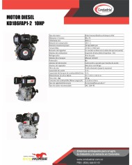 Motor   DIESEL ECOHORSE KD186FAP1-2