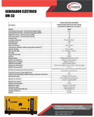 PLANTA ELECTRICA DIESEL  33KVA ECOPOWER DM-33