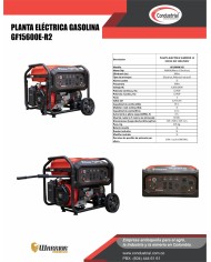 PLANTA ELECTRICA A GASOLINA WARRIOR GF15600E-R2