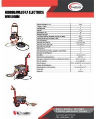 HIDROLAVADORA ELECTRICA WARRIOR WH1500M